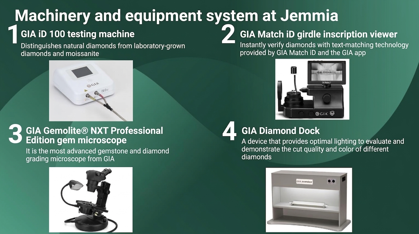 Jemmia's diamond inspection and purchasing process