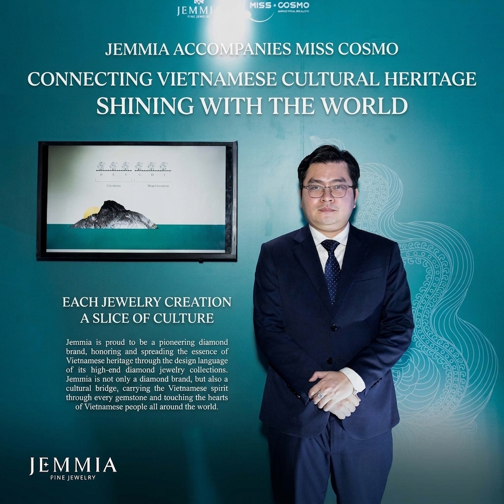 jemmia đồng hành cùng miss cosmo 2025