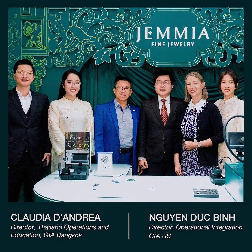 đại diện GIA Thái Lan, Hoa Kỳ ghé thăm showroom của jemmia diamond