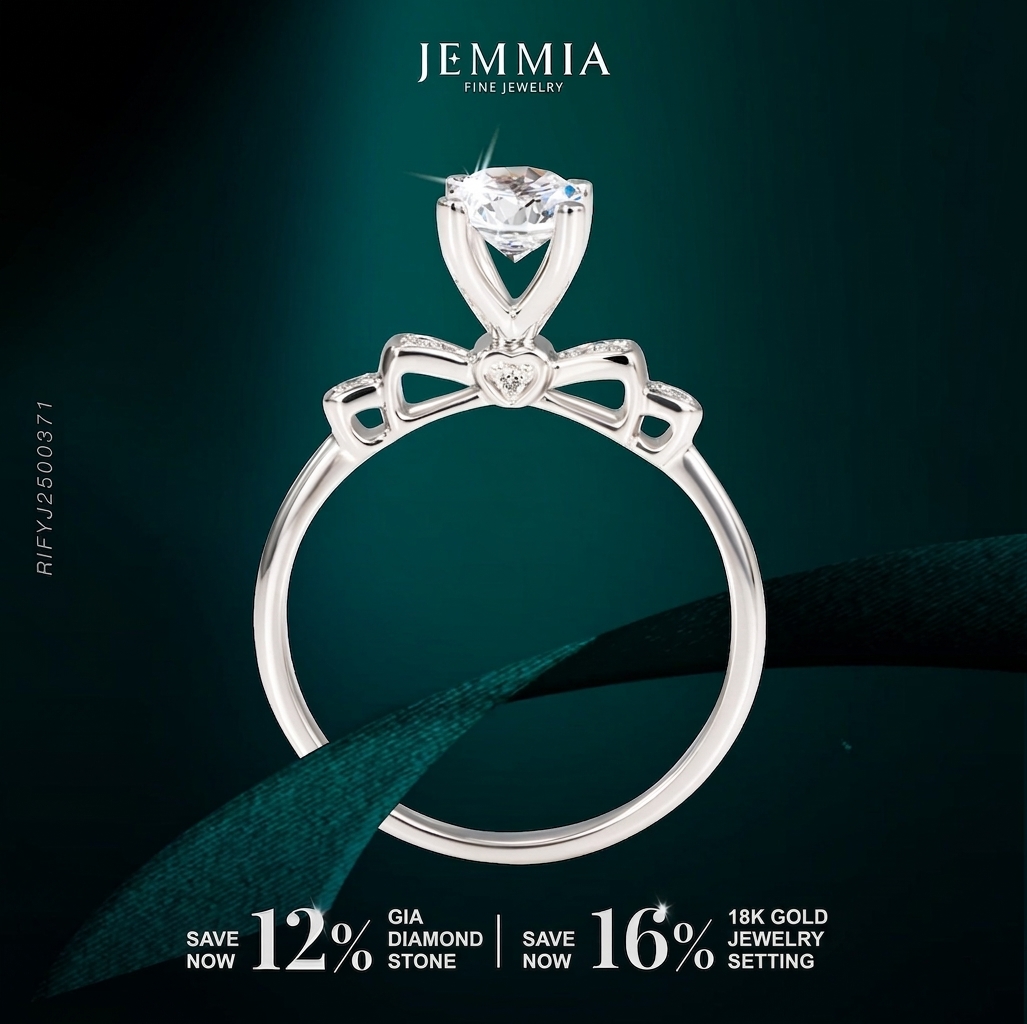 Heart bow diamond ring - RIFYJ2500371